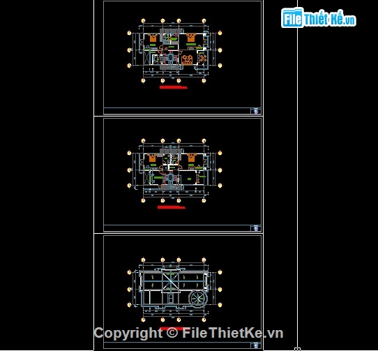 bản vẽ biệt thự 8x15m có 1 tầng hầm và 3 tầng nổi,biệt thự cổ điển 3 tầng kt 8x15m,bản vẽ biệt thự 3 tầng nổi và 1 hầm KT 8x15